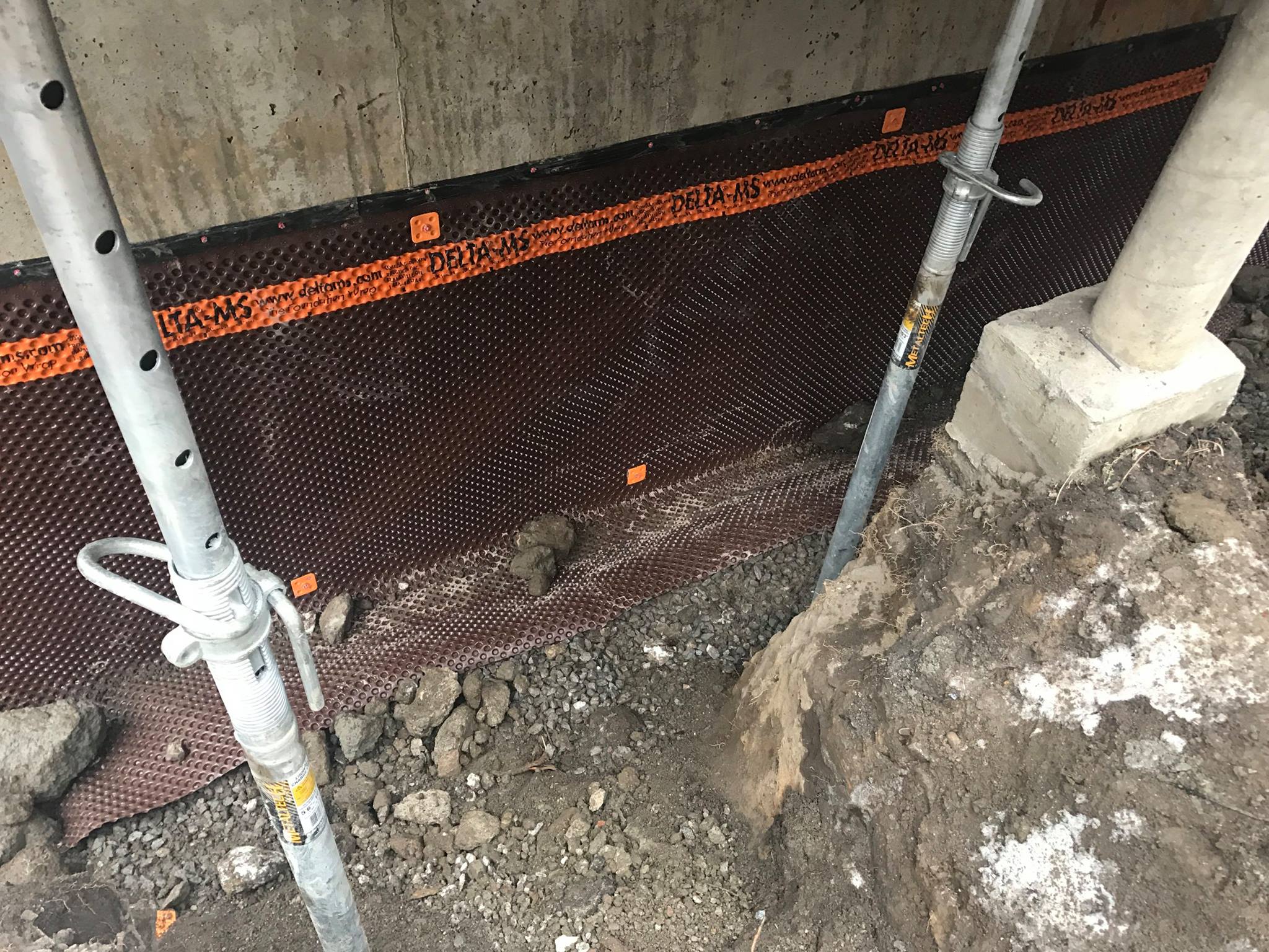 Remplacement de fondation et imperméabilisation.-2